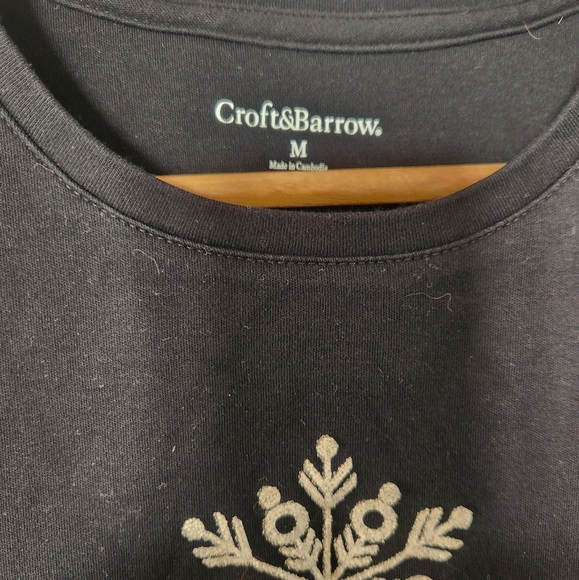 Snowflake Black long sleeve tee M - Picture 8 of 10